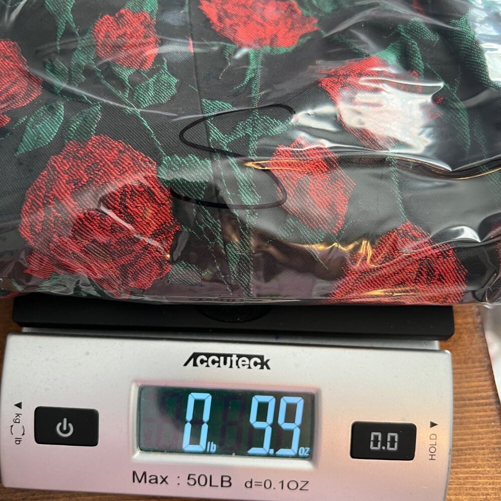 For Love & Lemons Black & Red Rose Print Mini Dress Size Med Lace-Up WhimsiGoth - Picture 12 of 12